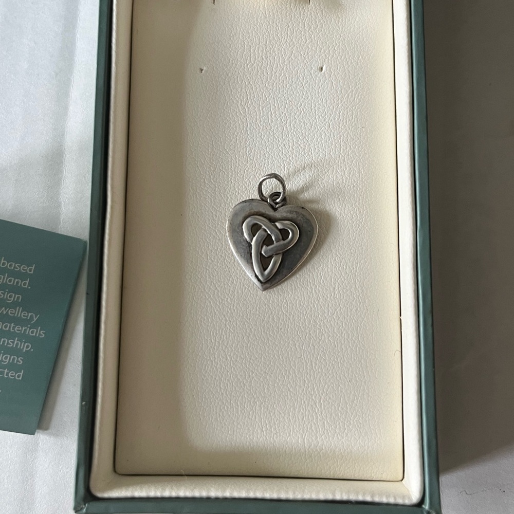 Kit Heath Silver Celtic Heart Charm